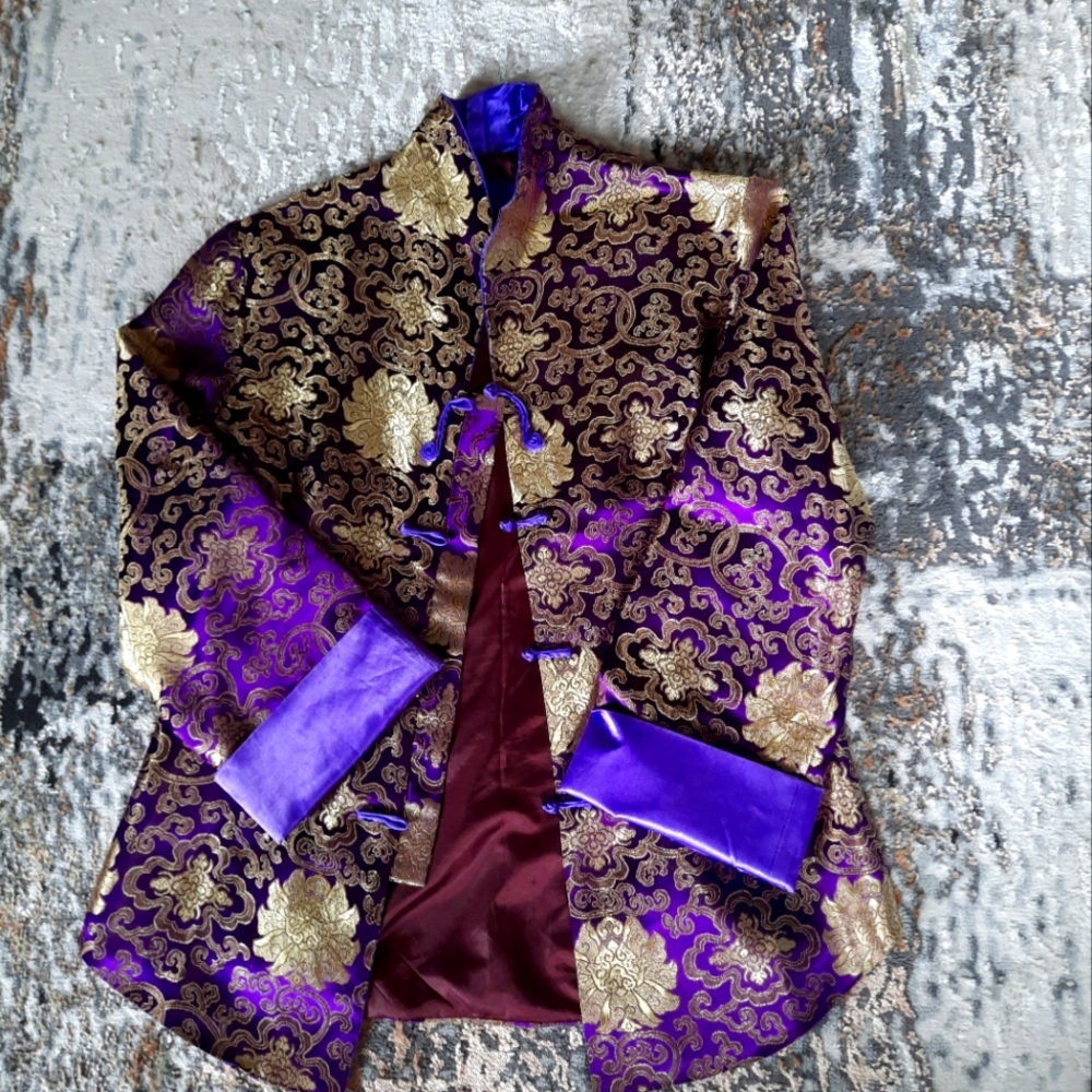 Vintage Satin Chinese Blouse